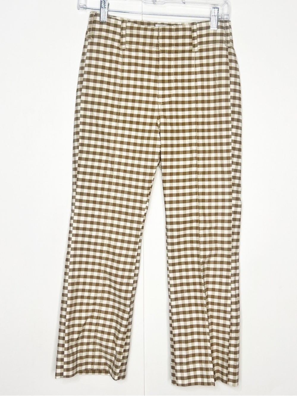 Anthropologie Maeve Gingham Ankle Pants - Picture 4 of 7